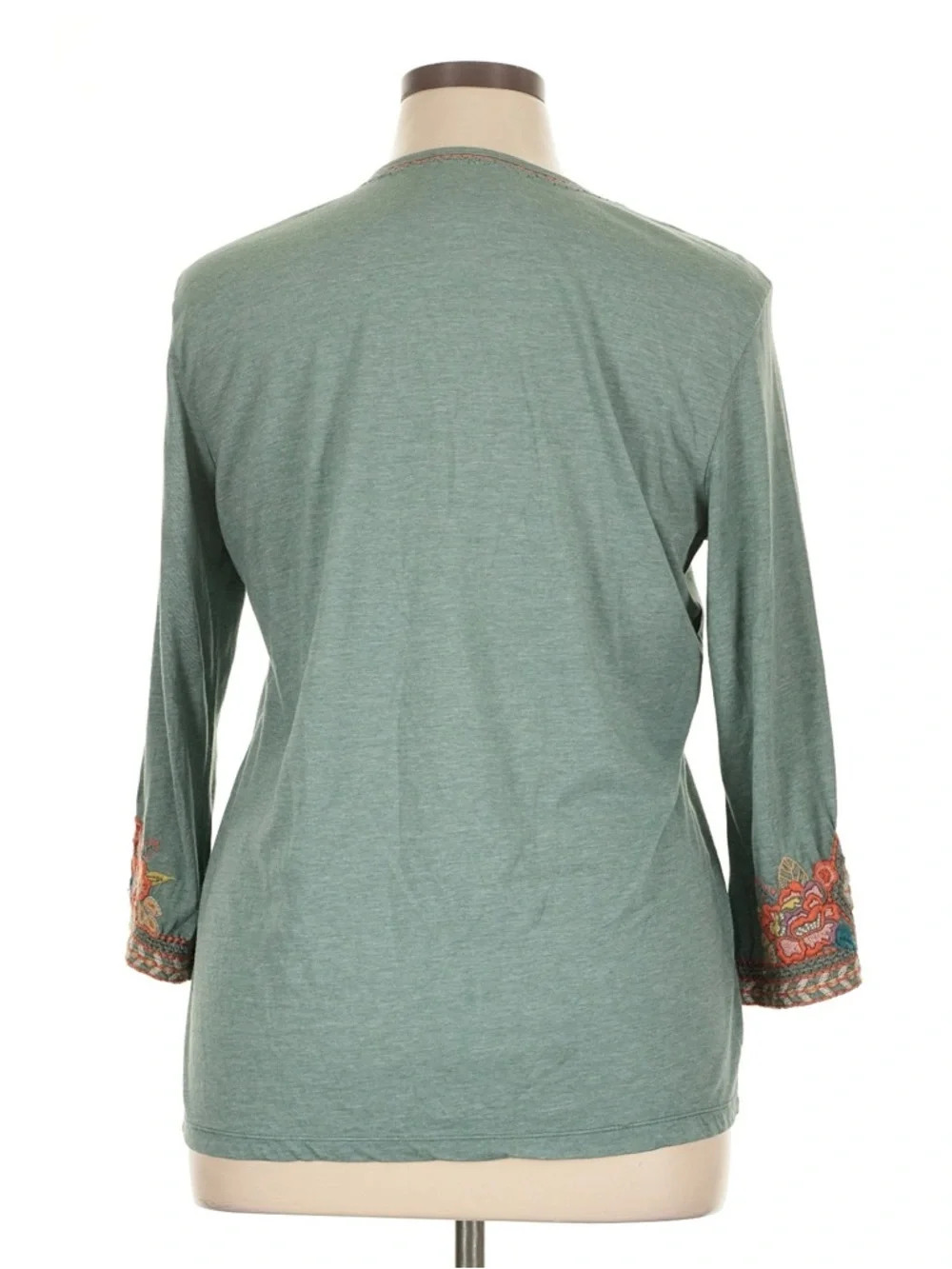 Johnny Was Maeve V Neck Embroidered Top 💚 🦋 - Picture 3 of 4